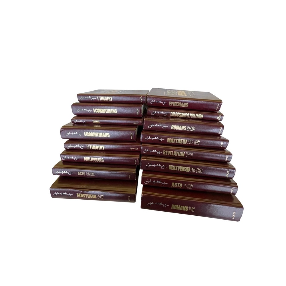 John MacArthur New Testament Commentary Set 21 Volumes Moody Press Hardcover